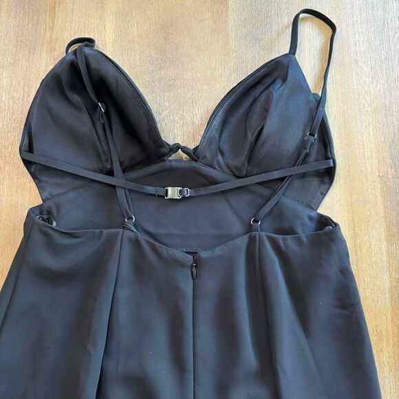 REISS Rochelle Strappy Midi Dress in Black Size 10‎ - Picture 10 of 16